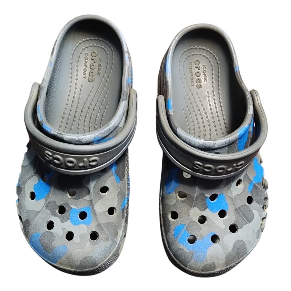 Crocs Youth Slip On Camo Clog Sandals Size C12